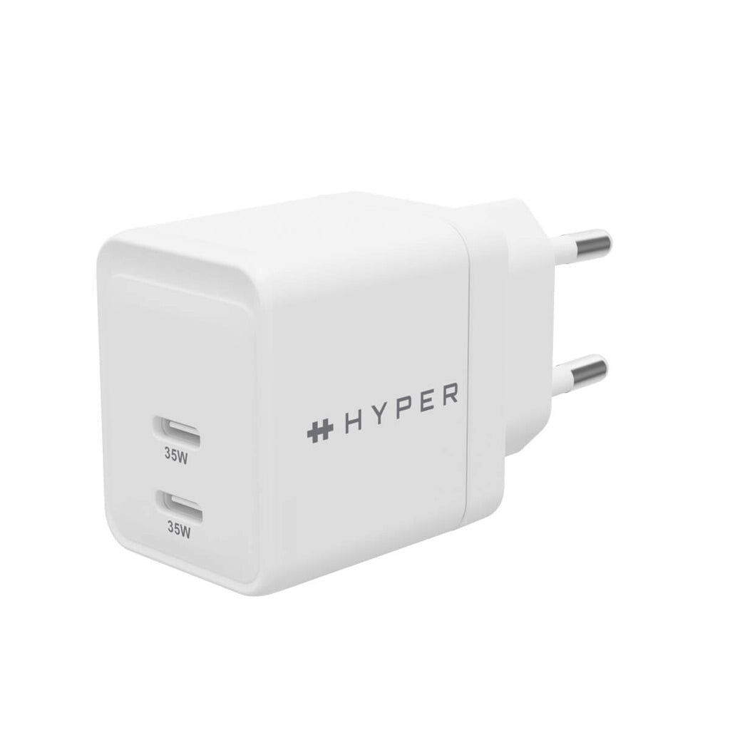 HYPER HJG35EU oplader til mobil enhed Hovedtelefoner, Headset, Smartphone, Ur Hvid Vekselstrøm Hurtig opladning Indendørs