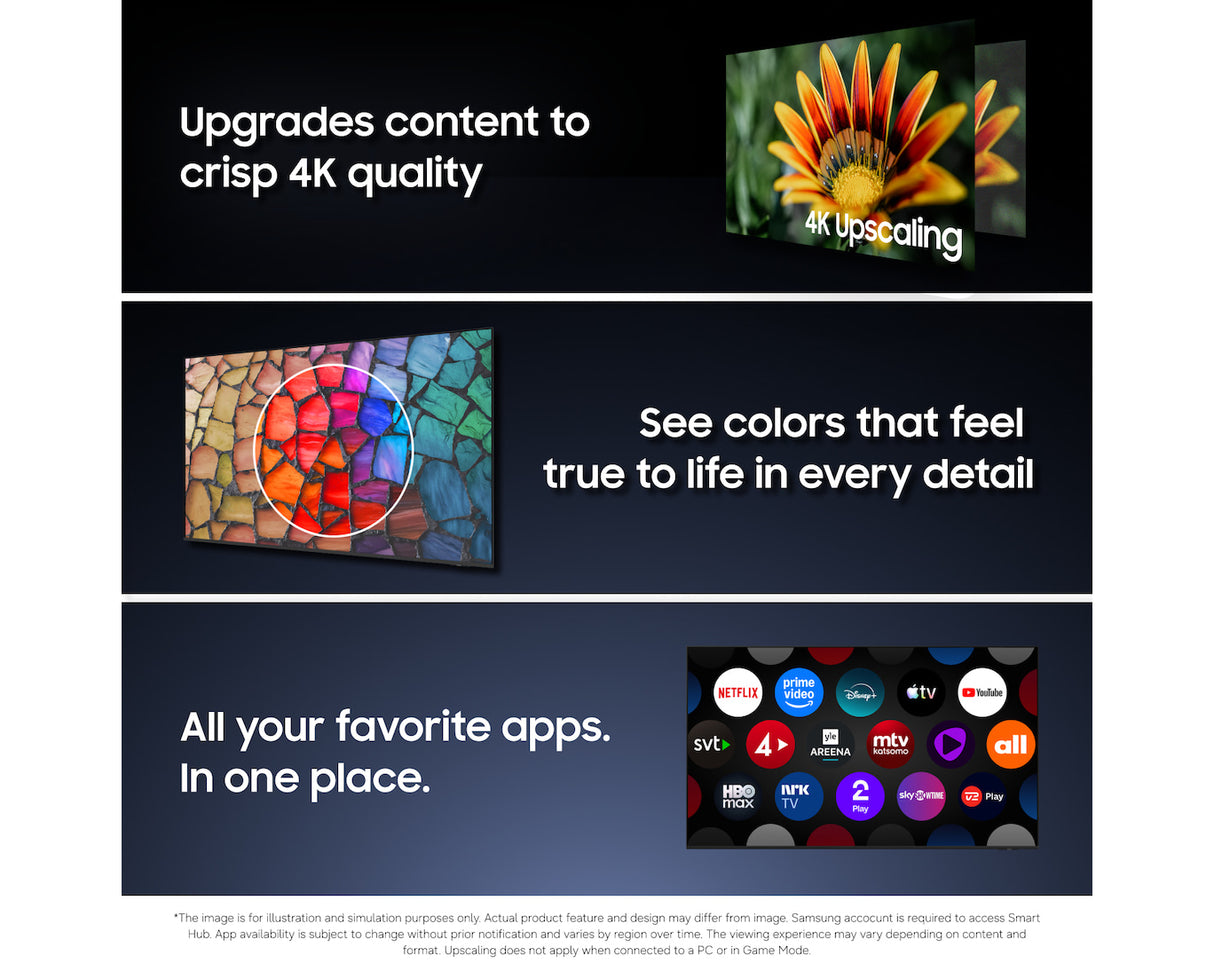 Samsung TU55M72HBUXNA UHD Mini LED Smart TV