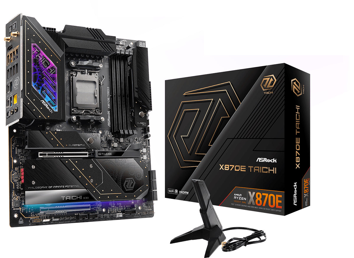 ASRock X870E Taichi WiFi Motherboard EATX AM5 Socket DDR5