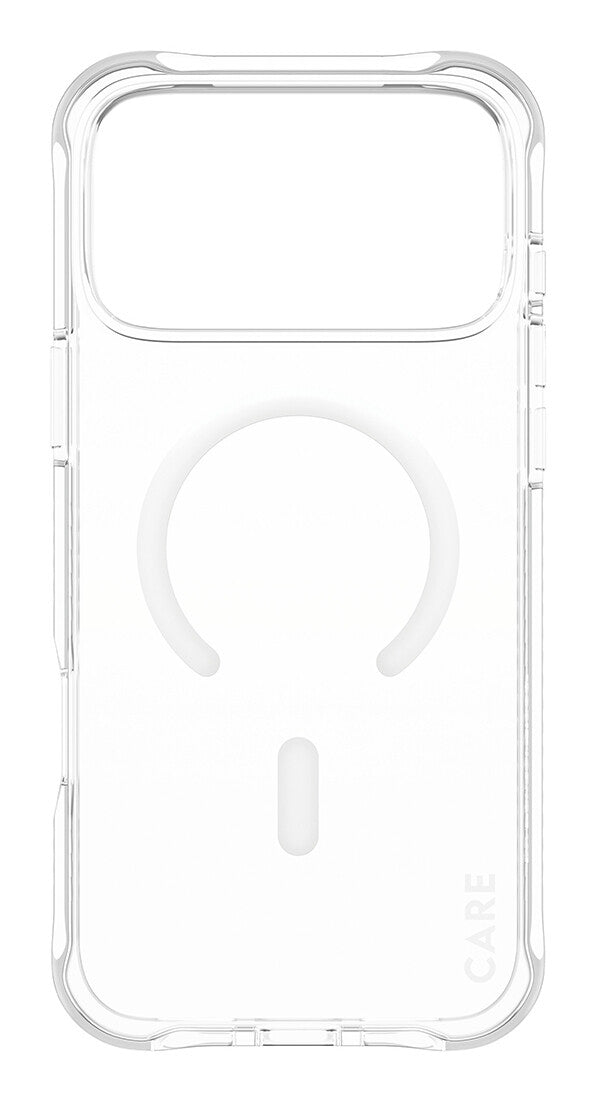 PanzerGlass CARE™ by ® Samba Case Transparent m. Hvid MagSafe iPhone 17 Pro Max