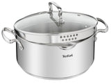 Tefal Duetto+ G719S734 Madlavningssæt Sølv Transparent