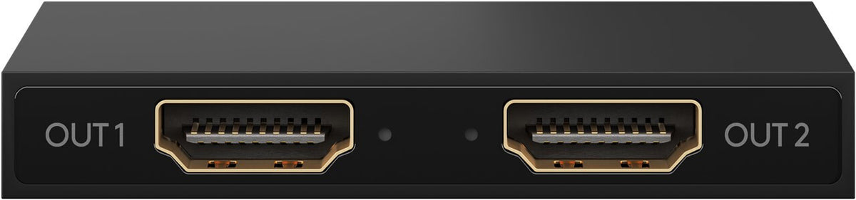HDMI Splitter 1 to 2 (4K @ 30 Hz), black - splits 1x HDMI input signal into 2x HDMI output