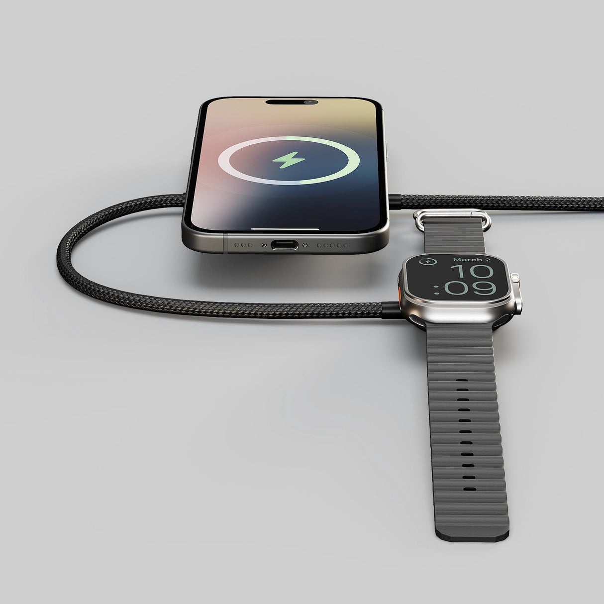 ZENS Pro 2 Smartphone, Headset, SmartWatch Grå, Hvid USB Trådløs opladning Hurtig opladning Indendørs
