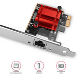 Axagon PCEE-GIX netværkskort Intern Ethernet 1000 Mbit/s