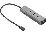 Sandberg 136-78 dockingstation Ledningsført USB 3.2 Gen 2 (3.1 Gen 2) Type-C Grå