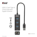 Club 3D CSV-1430A 4-in-1 USB-A Gen 1 Hub Sort