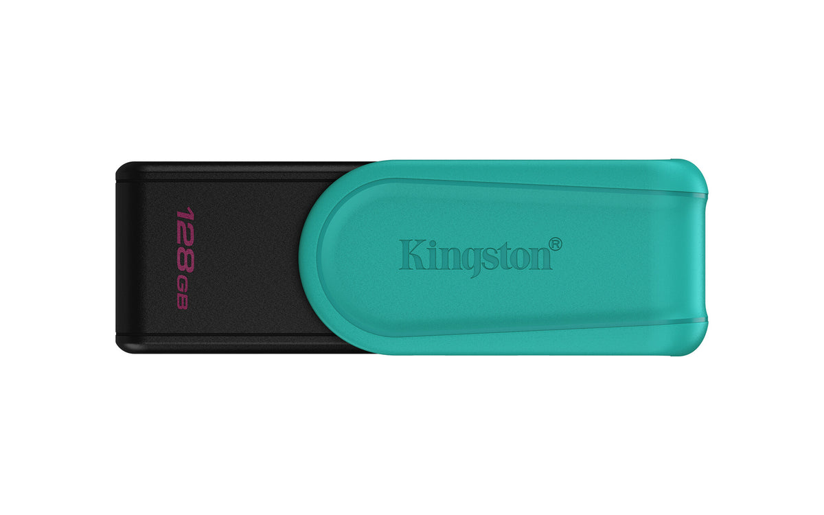 Kingston Technology DataTraveler 128 GB Portable USB 3.2 Gen 1 Exodia S (sort/turkis)