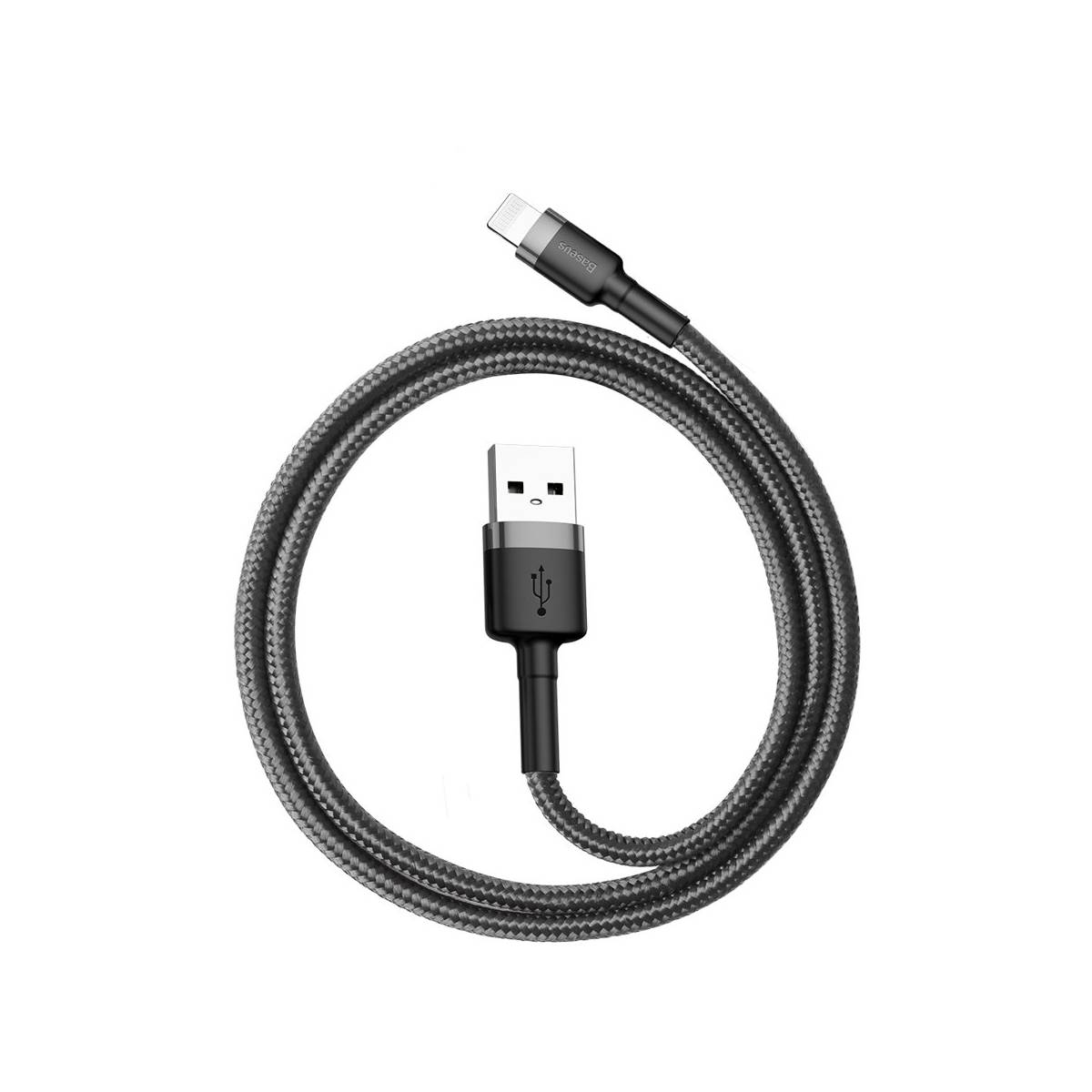 Baseus Cafule USB-A / Lightning 2.4A QC 3.0 kabel 0,5 m - sort-grå