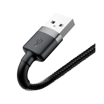 Baseus Cafule USB-A / Lightning 2.4A QC 3.0 kabel 0,5 m - sort-grå