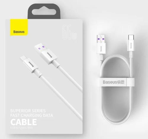 Baseus CATYS-02 USB cable 1 m USB C USB A White