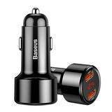 Baseus CCMLC20A-01 mobile device charger Smartphone Black USB Fast charging Auto