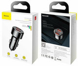 Baseus CCMLC20A-01 mobile device charger Smartphone Black USB Fast charging Auto