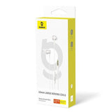 Baseus ENCOK HZ11 3.5MM MİKROFONLU KULAKLIK-BEYAZ headphones/headset Wired In-ear Calls/Music/Sport/Everyday White