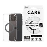 PanzerGlass CARE by ® Feature Case Transparent m. Sort Kickstand & MagSafe iPhone 16 Pro Max