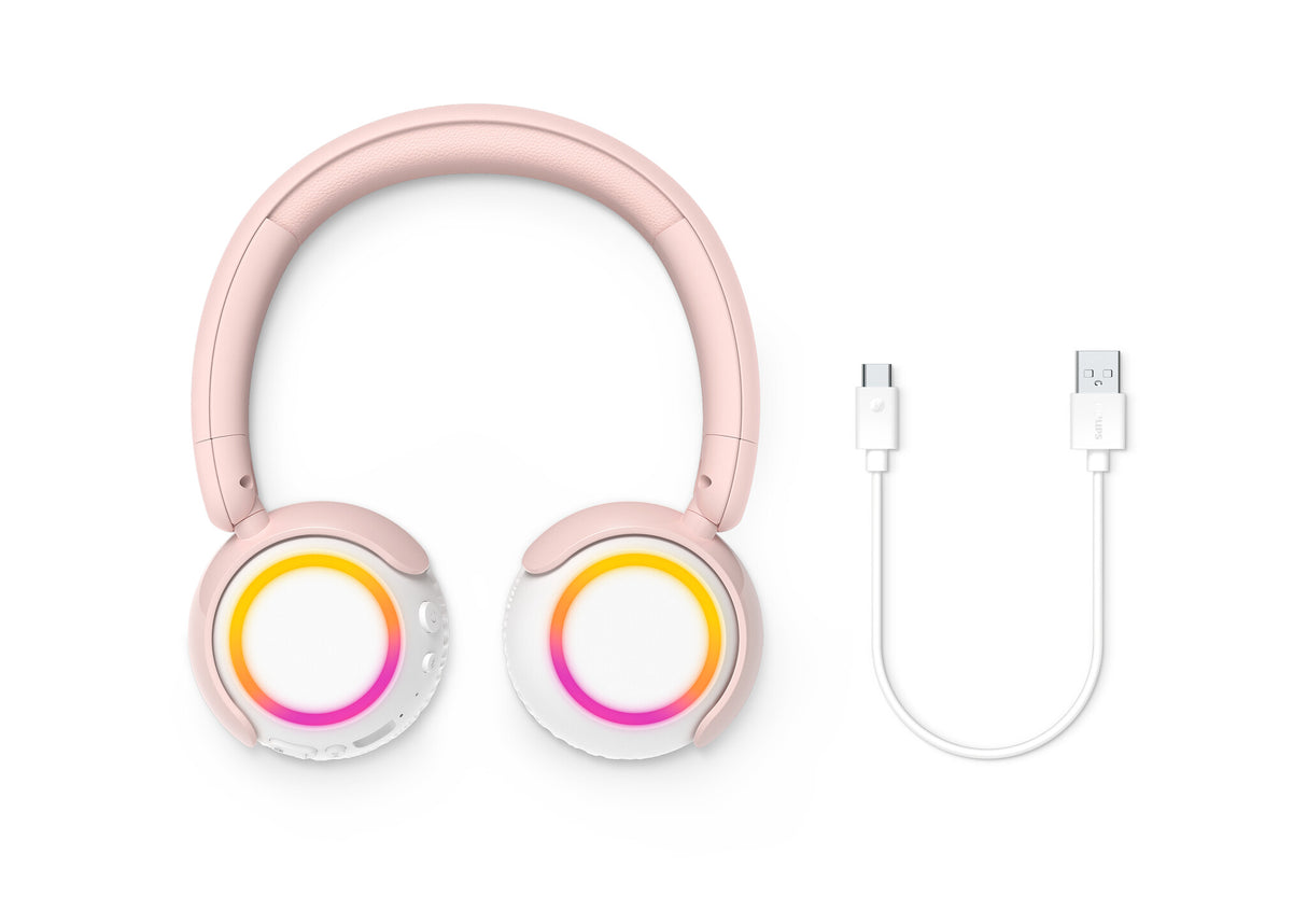 Philips TAK4200 Headset Kabel & trådløs Opkald/musik Bluetooth Lyserød, Hvid