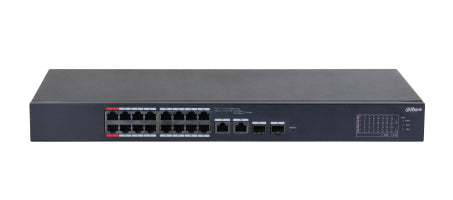 Dahua Technology DH-CS4218-16ET-135 netværksswitch Administreret L2 Gigabit Ethernet (10/100/1000) Strøm over Ethernet (PoE) Sort