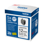 Brother TZE-231M5 etiketbånd Sort på hvid