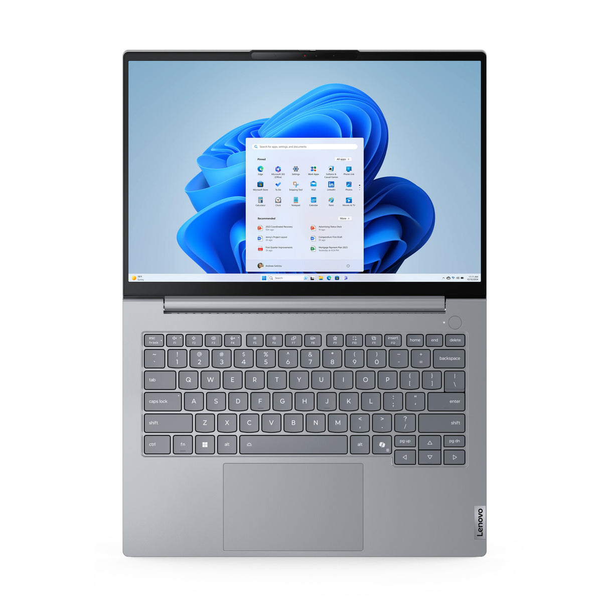 Lenovo ThinkBook 14 G8 IAL Intel Core Ultra 9 185H Laptop 35,6 cm (14") WUXGA 16 GB DDR5-SDRAM 512 GB SSD Wi-Fi 6E (802.11ax) Windows 11 Pro Nordisk Grå