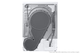 Samsung Series 6 DV90DG6845HH tørretumbler Fritstående Front-læsning 9 kg Hvid