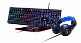 Gembird GGS-UMGL4-02 tastatur Mus inkluderet Spil USB QWERTY US engelsk Sort