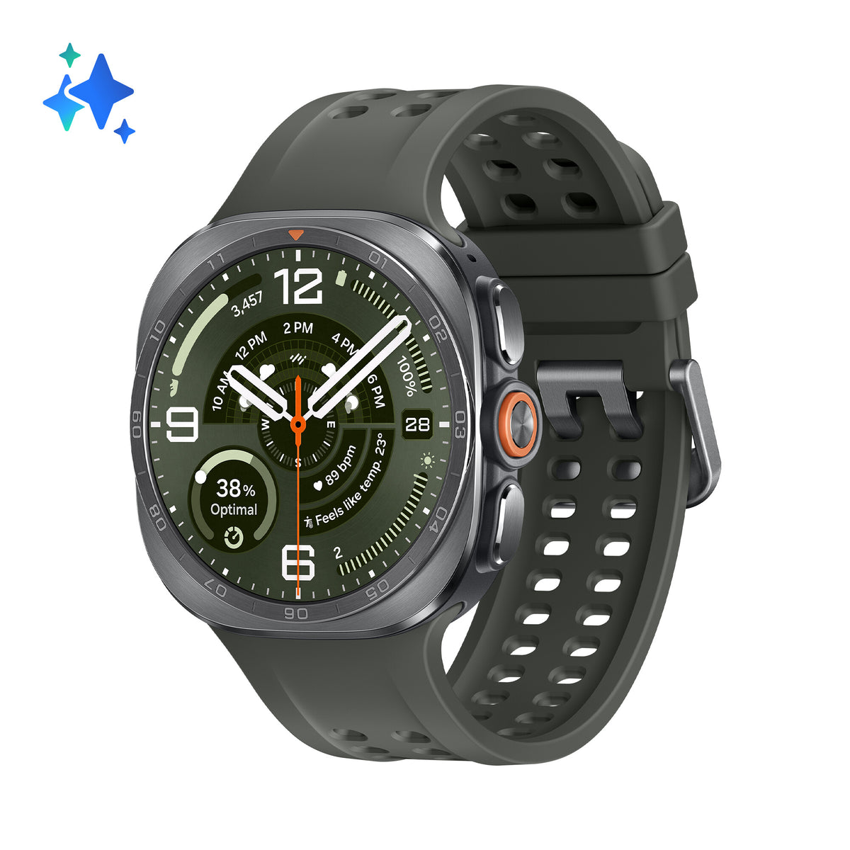 Samsung Galaxy Watch Ultra 2 L715 (2026) 47mm, LTE, NFC, BT 6.0 Titan Sølv EU SM-L715