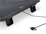 Conceptronic THANA06B køling til laptop 39,6 cm (15.6") Sort