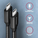 Axagon BUCM3-CM15AB USB-kabel USB 3.2 Gen 1 (3.1 Gen 1) 1,5 m USB C 5 Gbit/sek. 60 W Sort