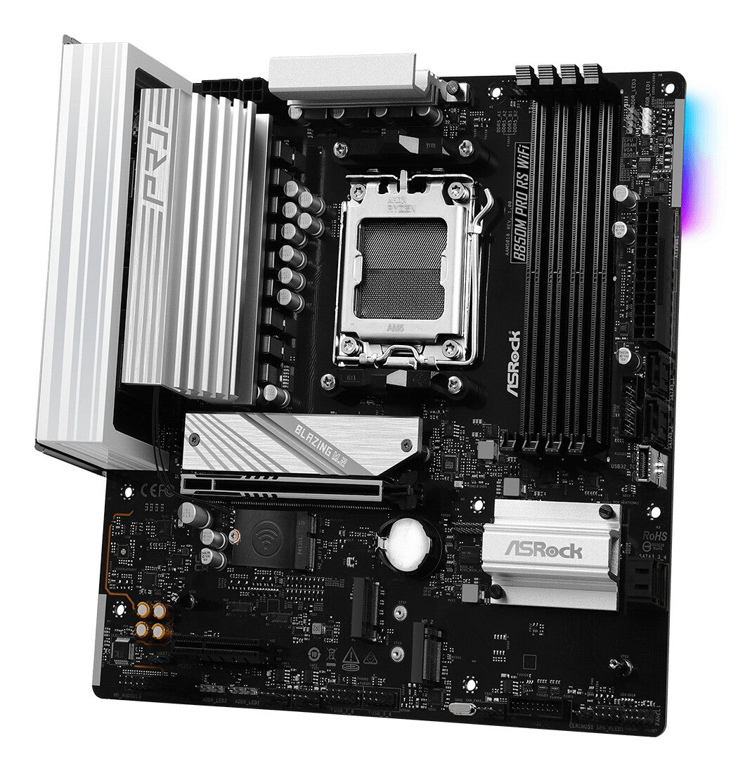 Asrock B850M Pro RS WiFi AMD B850 Sokkel AM5 micro ATX