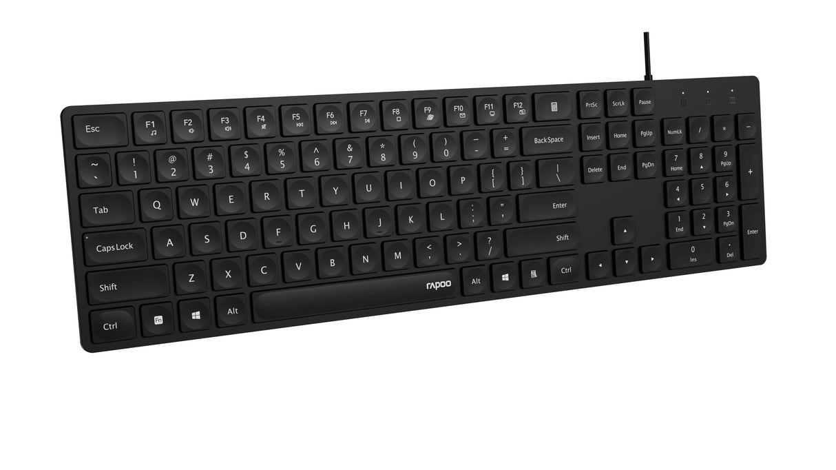 Rapoo NK8020 tastatur Universel USB QWERTY Sort