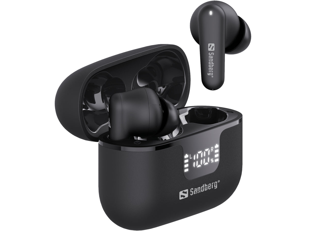 Sandberg 126-52 hovedtelefoner/headset True Wireless Stereo (TWS) I ørerne Musik/hverdag Bluetooth Sort