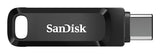 SanDisk Ultra Dual Drive USB-nøgle 128 GB USB Type-A / USB Type-C 3.2 Gen 1 (3.1 Gen 1) Sort, Sølv