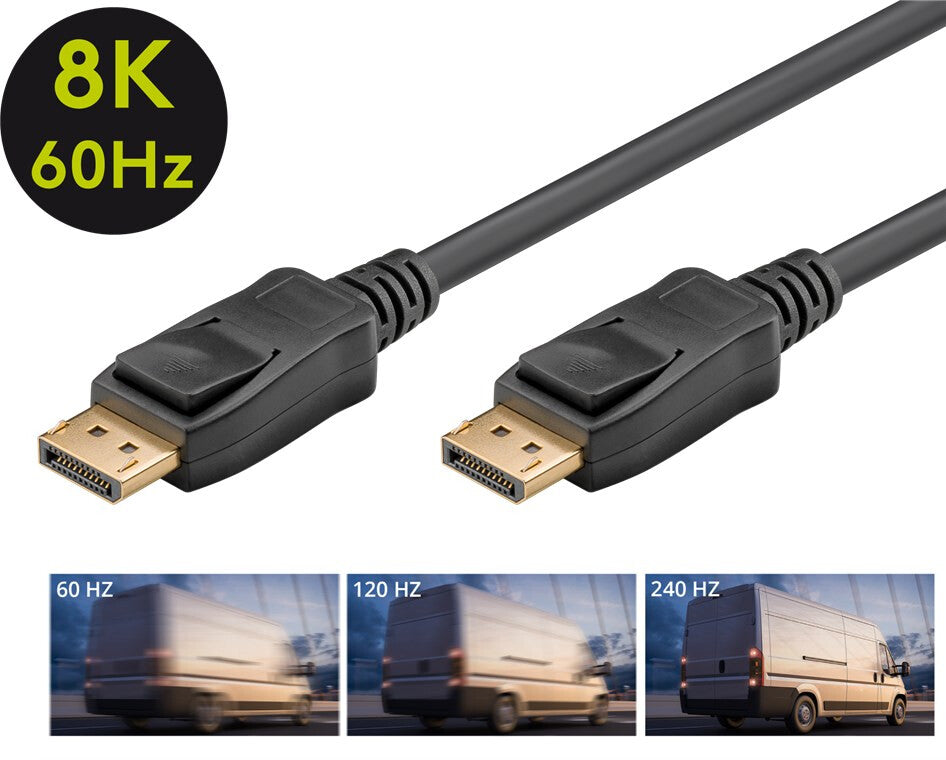 Goobay 74748 DisplayPort kabel 2 m Sort