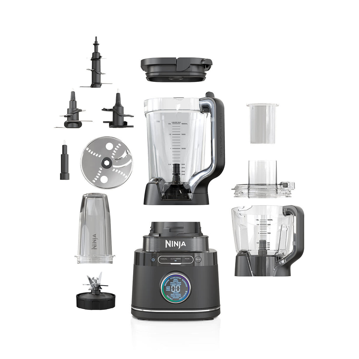 Ninja Detect Power Mixer & Processor Pro 2,1 L Bordplade blender 1200 W Sort