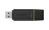 Kingston Technology DataTraveler Exodia USB-nøgle 256 GB USB Type-A 3.2 Gen 1 (3.1 Gen 1) Sort, Grøn