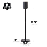 SANUS WSSE1A2-B2 - ADJUSTABLE SPEAKER STAND SONOS ERA 100 - PAIR - BLACK