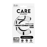 PanzerGlass CARE by ® Flagship Case Transparent Urban Combat m. Sort MagSafe iPhone 15 Pro