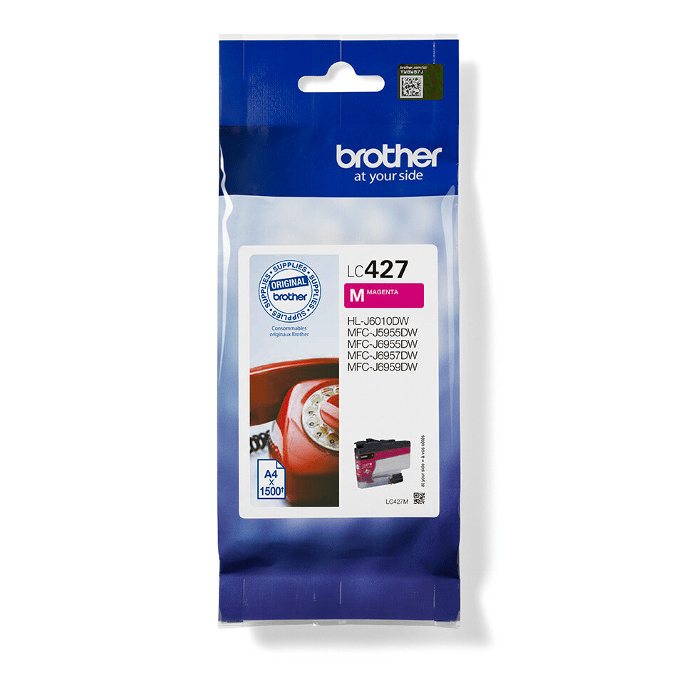 Brother LC-427M blækpatron 1 stk Original Standard udbytte Magenta