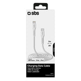 SBS TECABLELIGTC2W Lightning kabel 2 m Hvid