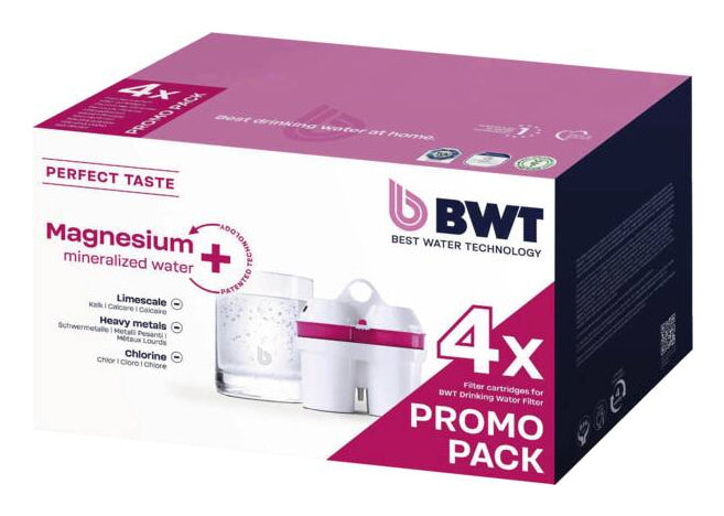 BWT 125681749 Vandfilterpatron med Magnesium - 4 stk.