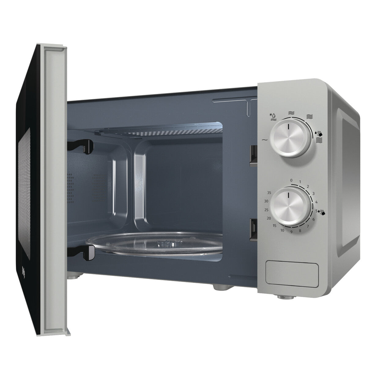 Gorenje MO20E1S Black, Stainless steel Solo microwave Over the range 20 L 800 W