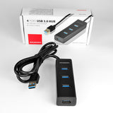 Axagon HUE-S2BL interface hub USB 3.2 Gen 1 (3.1 Gen 1) Type-A 5000 Mbit/s Sort