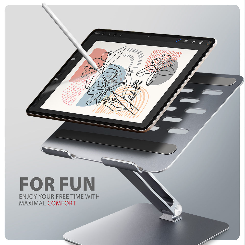 Axagon STND-LQ laptop stativ Stander til laptop og tablet Grå 43,9 cm (17.3")