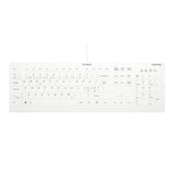 Contour Design Contour Active Key QuickClean medicinsk tastatur IP68, fuld størrelse, kablet, hvid, PN C8112
