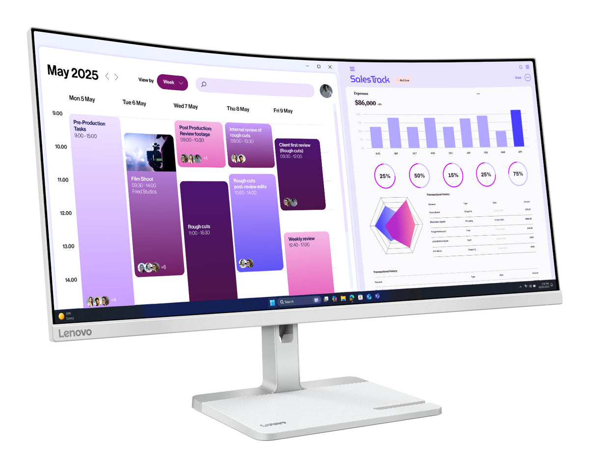 Lenovo L34W-4C 34 VA 3440 x 1440 (UltraWide) HDMI DisplayPort 120Hz