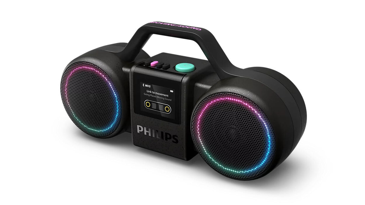 Philips The Roller Bærbar stereohøjttaler Sort 60 W