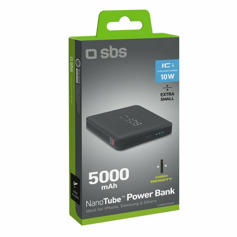 SBS TEBB5000HDK powerbank Lithium polymer (LiPo) 5000 mAh Sort