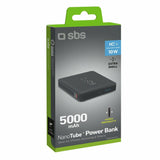 SBS TEBB5000HDK powerbank Lithium polymer (LiPo) 5000 mAh Sort