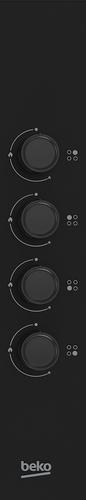 Beko HIBG64120SB 60cm Gas Hob with Side Knob Controls