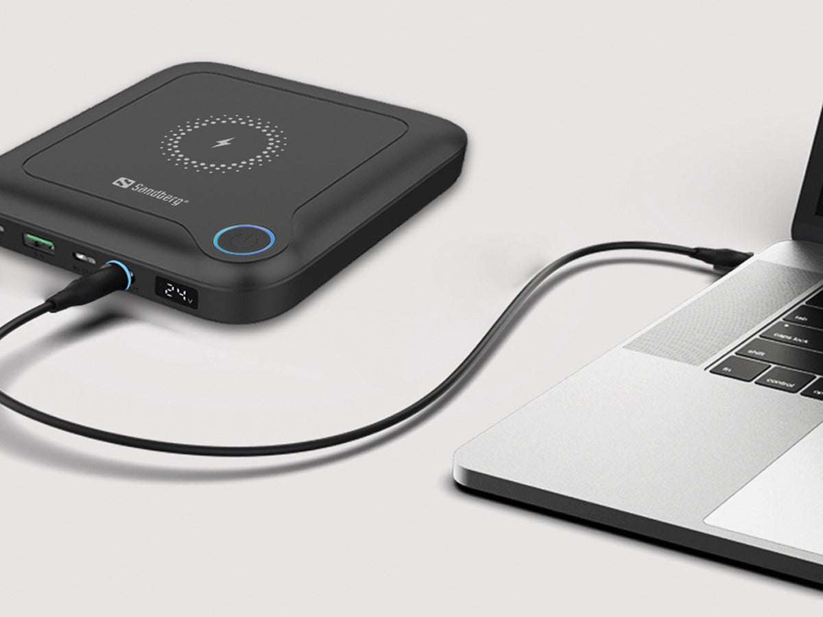 Sandberg 421-46 powerbank Lithium-Ion (Li-Ion) 25000 mAh Trådløs opladning Sort