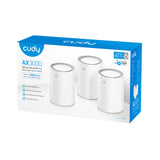 Cudy AX3000 Wi-Fi 6 Mesh 2.5G Solution Dual-band (2,4 GHz / 5 GHz) Wi-Fi 6 (802.11ax) Hvid Intern